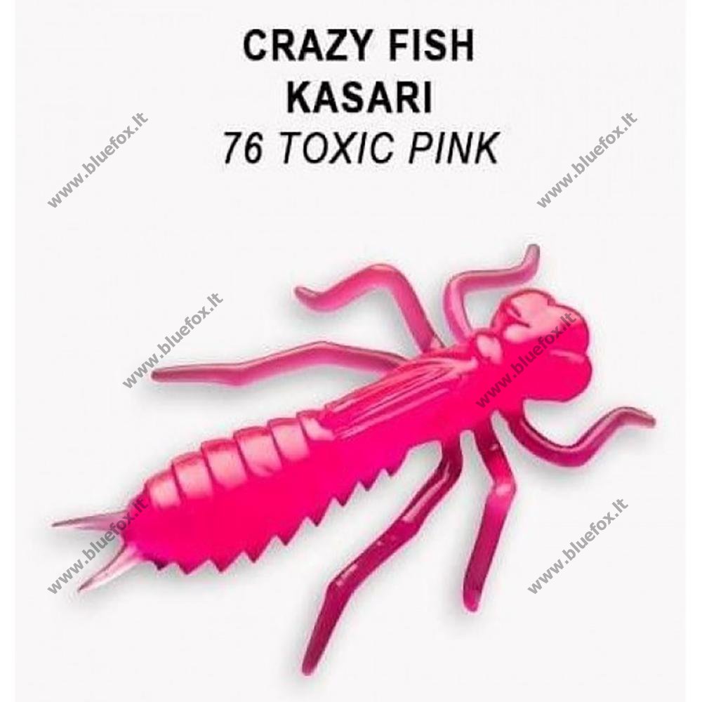 Guminukas Crazy Fish KASARI 1.0 (2.7 cm) Toxic Pink - Spauskite ant paveikslėlio norint uždaryti