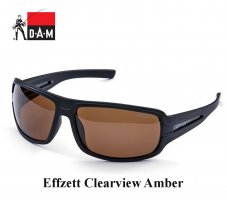 DAM Effzett Clearview Polarized Sunglasses Amber