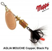 Sukriukė Mepps AGLIA MOUCHE Copper, Black Fly