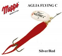 Pöörellant Mepps Aglia Flying C Silver/Red