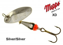 Rotējošais māneklis Mepps XD Silver/Silver