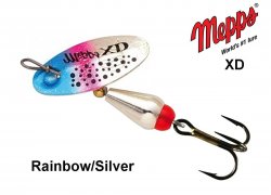 Rotējošais māneklis Mepps XD Rainbow/Silver