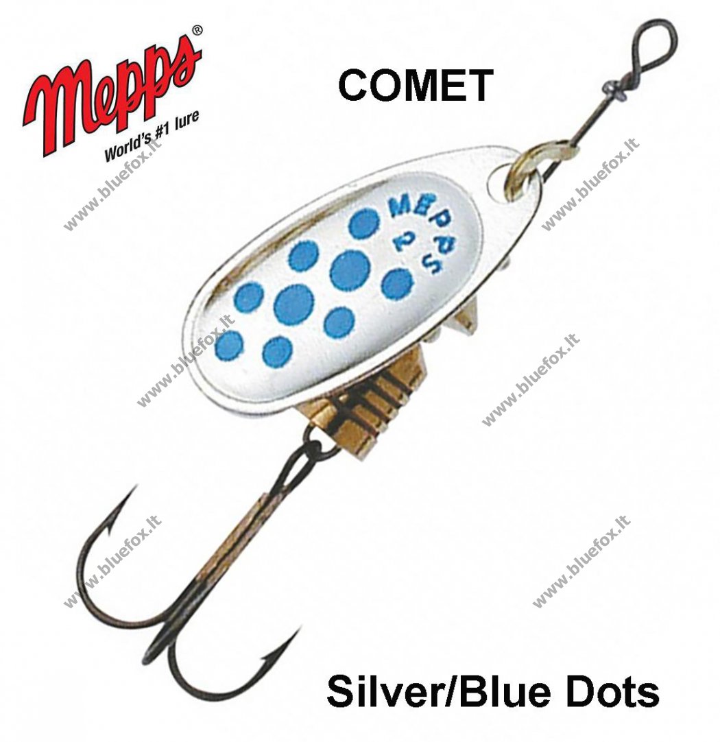 Mepps Comet Silver Blue Dots Mepps Comet Silver Blue Dots [01