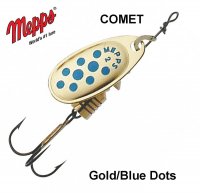 Błystka Mepps Comet Gold Blue Dots