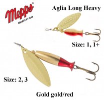 Spinner Mepps Aglia Long Heavy kulta-kulta/punainen
