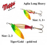 Sukriukė Mepps Aglia Long Heavy Tiger/Gold-Gold/Red