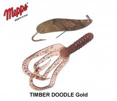 Mepps Blinker Timber Doodle Krautblinker mit Twister Gold