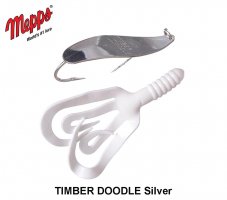 Mepps Blinker Timber Doodle Krautblinker mit Twister Silber