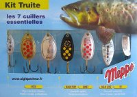 Набор Mepps kit Truite 7 Spoons for trout