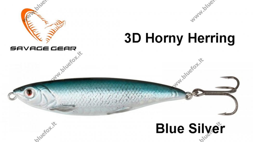 Vobleris Savage Gear 3D Horny Herring Blue Silver - Spauskite ant paveikslėlio norint uždaryti