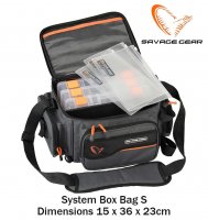 Savage Gear System Box Bag small+3 lure boxes and 3 Ziplock Bags
