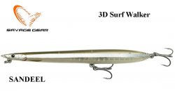 Wobbler Savage Gear Sandeel 3D Surf Walker Floating Sandeel
