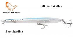Ēsma Sandeel 3D Surf Walker Skęstantis Blue Sardine