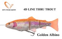 SAVAGE GEAR 4D Line Thru Trout Медленно тонущий Golden Albino