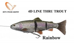 Savage gear 4D LINE THRU TROUT Moderat synke Regnbueørret