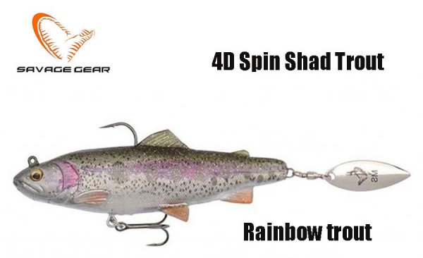 Przynęta miękka Savage Gear 4D Trout Spin Shad Raibow trout [01-57414]