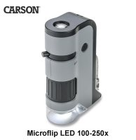 Mikroskop Carson Microflip LED 100-250x