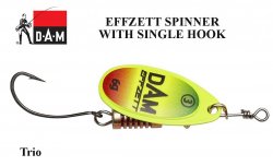 DAM Effzett spinner mit Einzelhaken Trio