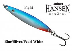 Hansen Fight Blinker Blue/Silver Pearl White