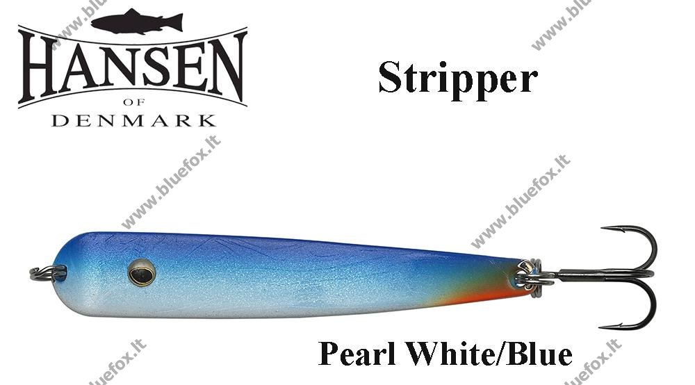 Hansen Stripper blizgė Pearl White/Blue - Spauskite ant paveikslėlio norint uždaryti