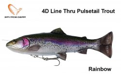 Savage Gear 4D Line Thru Pulsetail Trout Regnbueørret