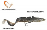 Savege Gear 3D Burbot Shallow 25 cm 70 g Silver Burbot UV