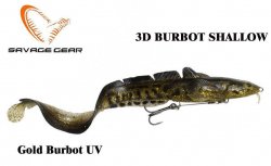 Приманка Savage Gear 3D Burbot Shallow 25 см 70 г Gold Burbot