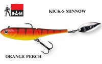 Przynęta miękka gumowa DAM Effzett Kick-S Minnow Orange Perch