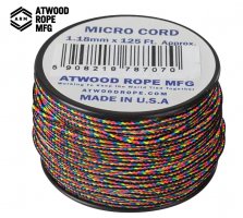 Virvė Atwood Rope MFG Micro Cord 38 m Dark Stripes
