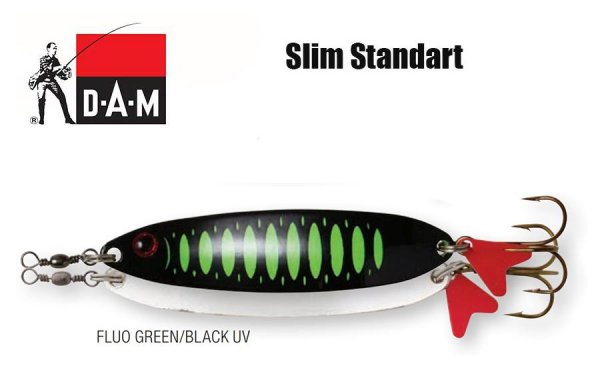 DAM Effzett Slim standard vartyklė FLUO GREEN/BLACK UV