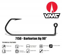 Kabliukas galvakabliui VMC 7150 Barbarian juodas