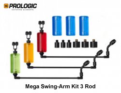 Kibimo indikatorius Prologic K1 Mega Swing-Arm Kit 3 Rod R, Y, G