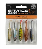Masalai Savage Gear Craft Shad MIX Skaidriam vandeniui