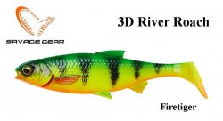 Soft Bait Savage Gear 3D River Firetiger 4stk