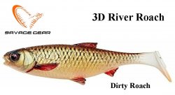 Soft Bait Savage Gear 3D River Dirty Roach 4stk