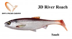 Soft Bait Savage Gear 3D River Smelt 4stk