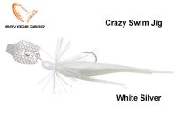 Ēsma Savage Gear Crazy Swim Jig 20 g White Silver