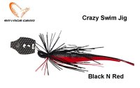 Masalas Savage Gear Crazy Swim Jig 20 g Black N Red