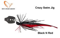 Savage Gear Crazy Swim Jig Black N Red