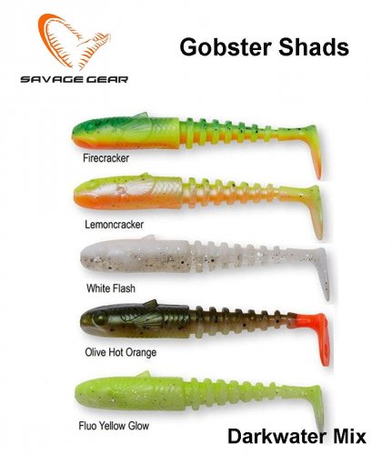 Masalų rinkinys Savage Gear Gobster Shads Darkwater Mix