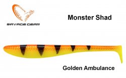 Silikona mānekļis Savage Gear Monster Shad Golden Ambulance