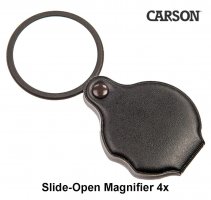 Vergrößerungsglas Carson Slide-Open Magnifier 4x