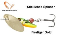 Блесна Savage Gear Sticklebait Spinner Firetiger Gold