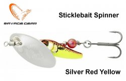 Błystka Obrotowa Savage Gear Sticklebait Spinner Silver Red Yell