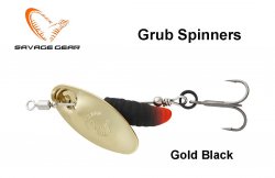 Sukriukė Savage Gear Grub Spinner Gold Black