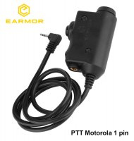 Earmor PTT jungtis MOTOROLA 1 kontakto