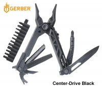 Multitool Gerber Center-Drive Bit Set Czarny