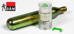 DAM Steel Power Red gelbėjimosi liemenės CO2 balionelis