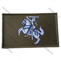 Patches Vytis (knight) on the OD green background