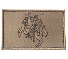 Patches Vytis (knight) on the coyote background